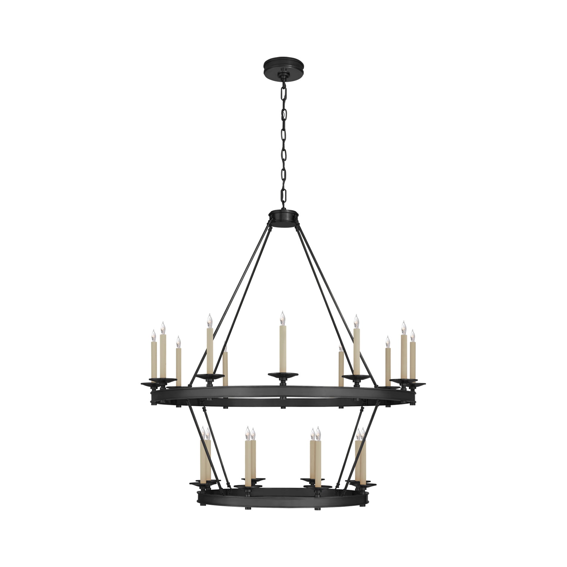 Launceton Grand Chandelier in Bronze (47.5-Inch).