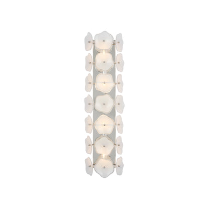 Leighton Wall Light in Polished Nickel/Cream (Large).