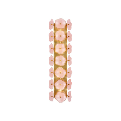 Leighton Wall Light in Soft Brass/Blush (Large).