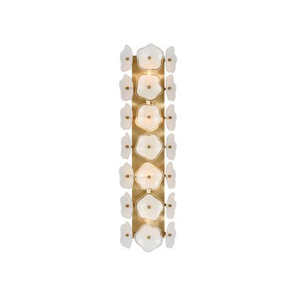Leighton Wall Light in Soft Brass/Cream (Large).