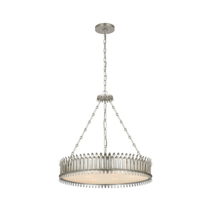 Leslie Chandelier in Burnished Silver Leaf (Medium).