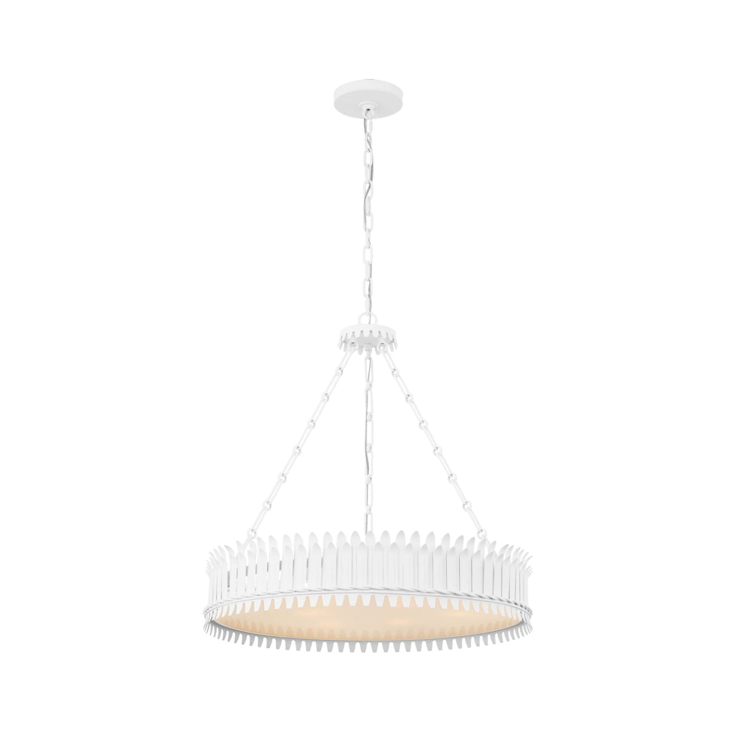 Leslie Chandelier in Plaster White (Medium).