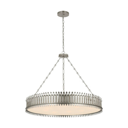 Leslie Chandelier in Burnished Silver Leaf (Large).