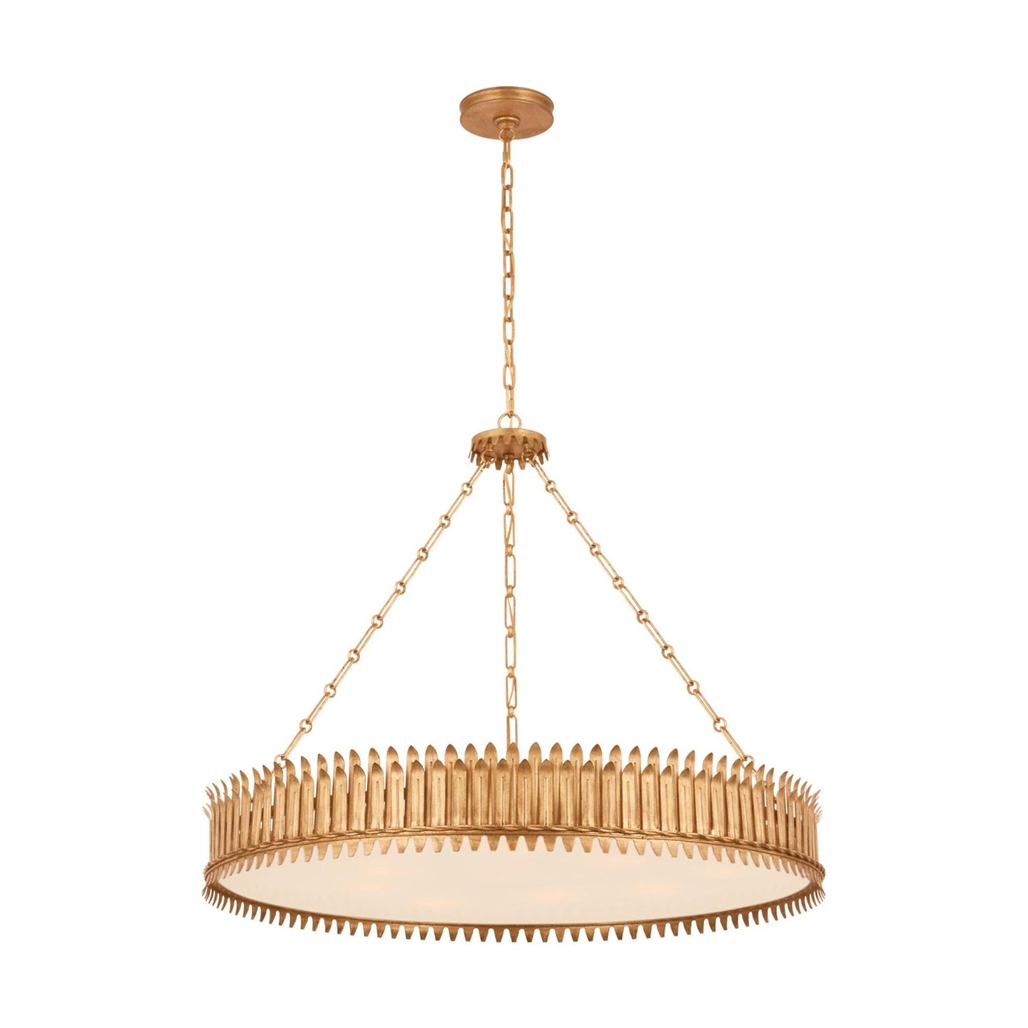 Leslie Chandelier in Gilded Iron (Large).
