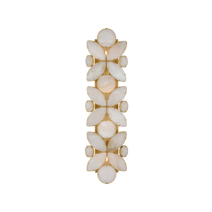 Lloyd Rectangle Wall Light in Soft Brass/Alabaster (Small).