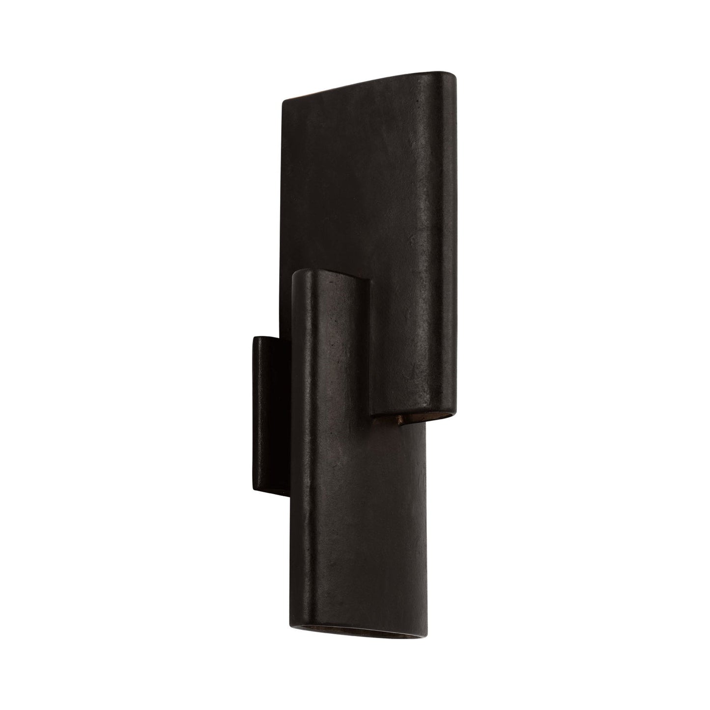 Lotura Intersecting LED Wall Light in Museum Black.