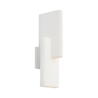 Lotura Intersecting LED Wall Light in Museum White.