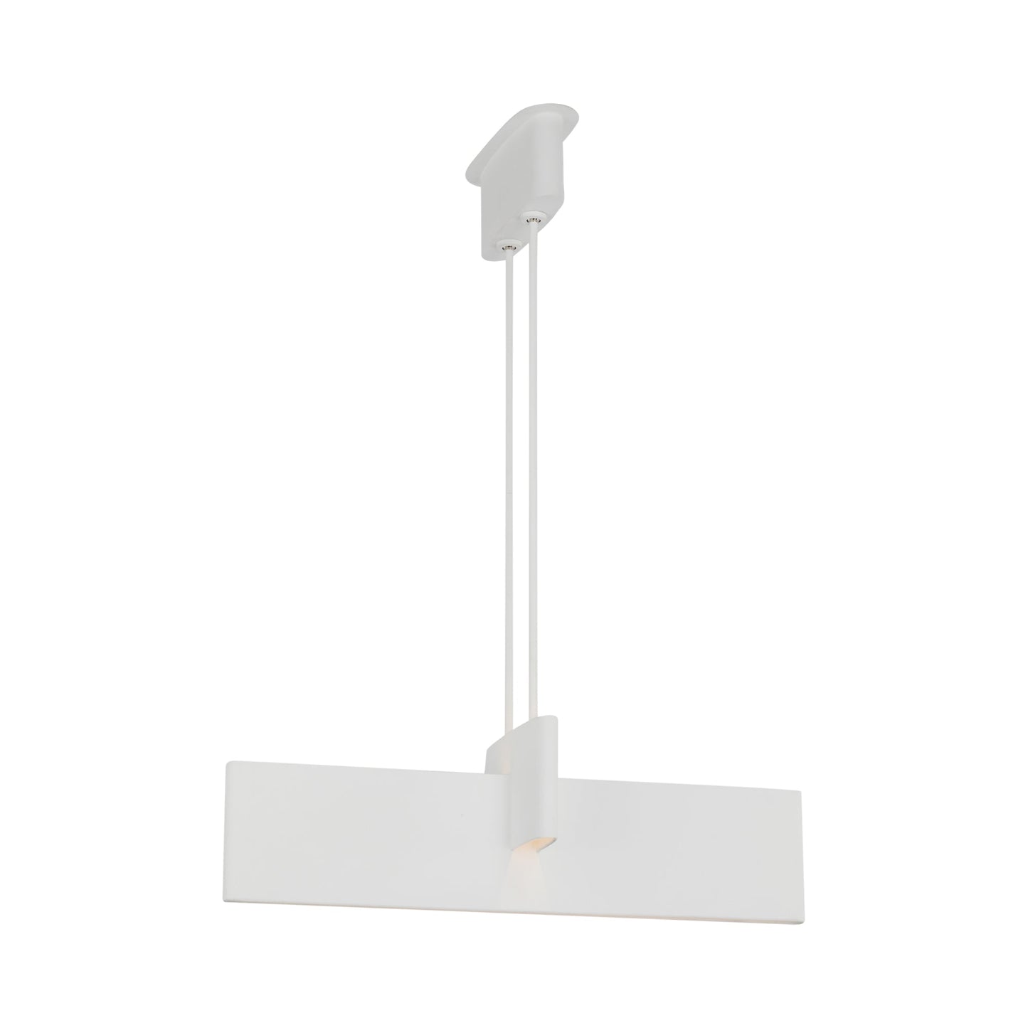 Lotura Linear LED Pendant Light in Museum White (36-Inch).