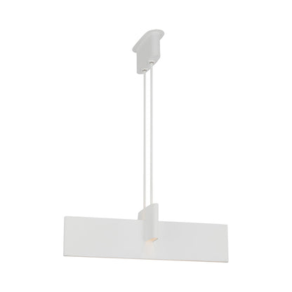 Lotura Linear LED Pendant Light in Museum White (36-Inch).