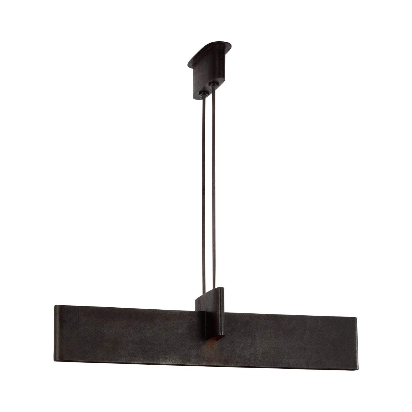 Lotura Linear LED Pendant Light in Museum Black (48-Inch).