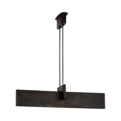 Lotura Linear LED Pendant Light in Museum Black (48-Inch).