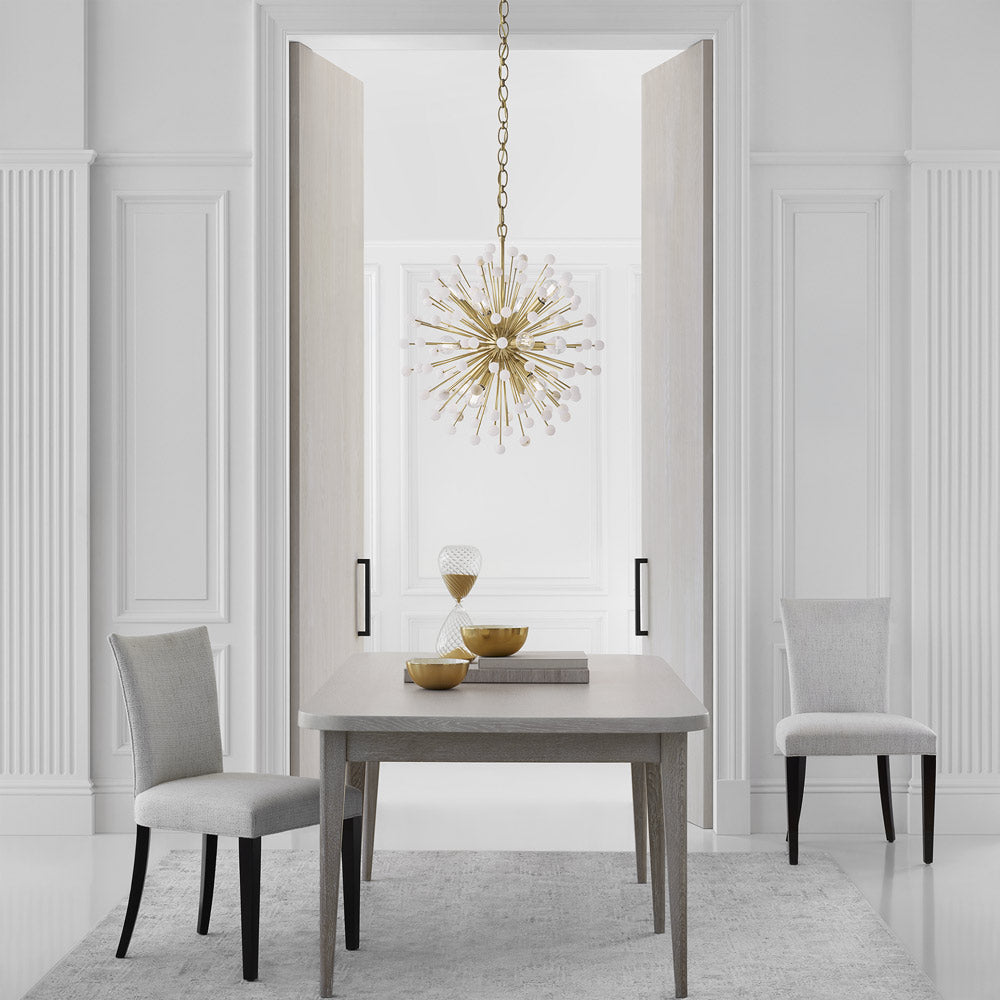 Lys Chandelier in dining room.