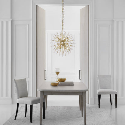 Lys Chandelier in dining room.