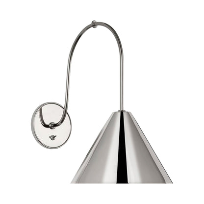 Malia Wall Light in Polished Nickel/Polished Nickel.