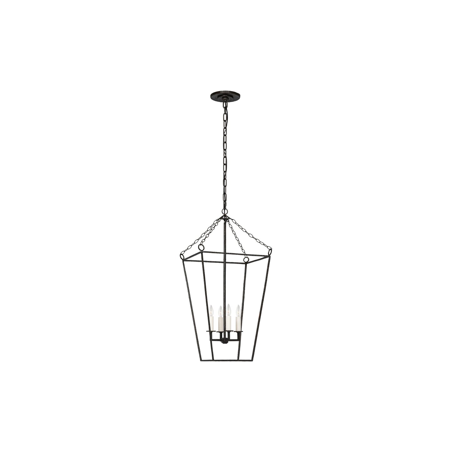 Malloy Pendant Light in Aged Iron (14-Inch).