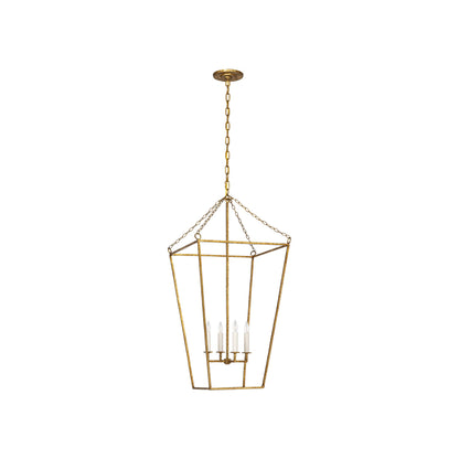 Malloy Pendant Light in Gilded Iron (18.5-Imch).