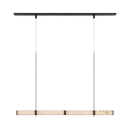Marcell LED Linear Chandelier in Bronze.
