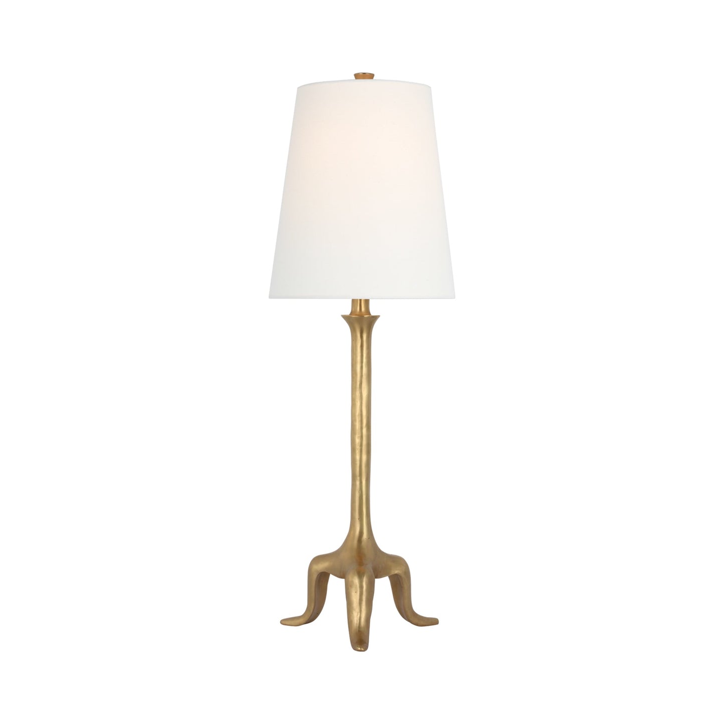 Mathilde Table Lamp in Hand Rubbed Antique Brass.