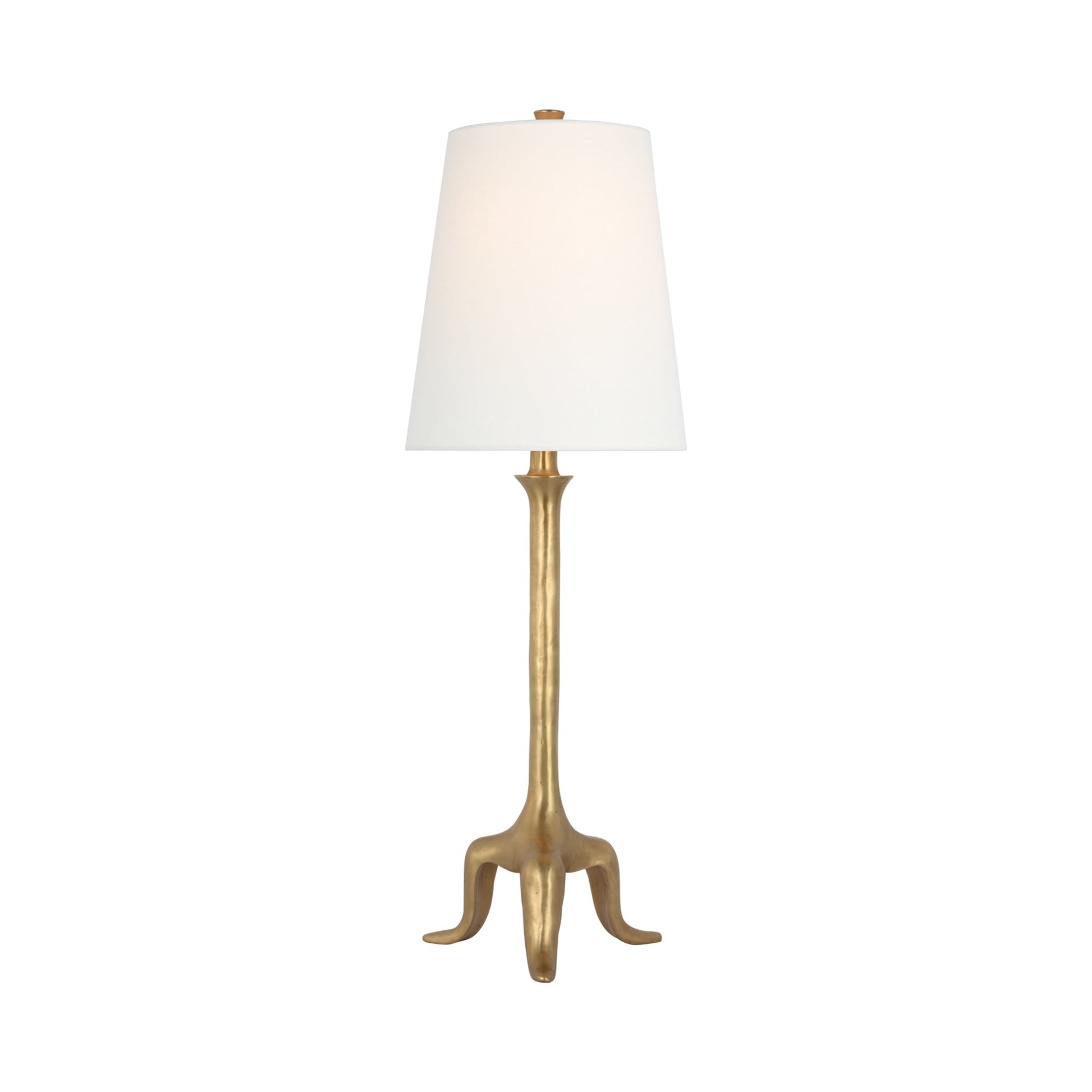 Mathilde Table Lamp in Hand Rubbed Antique Brass.