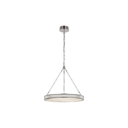 Matthew LED Chandelier in Polished Nickel (24-Inch).