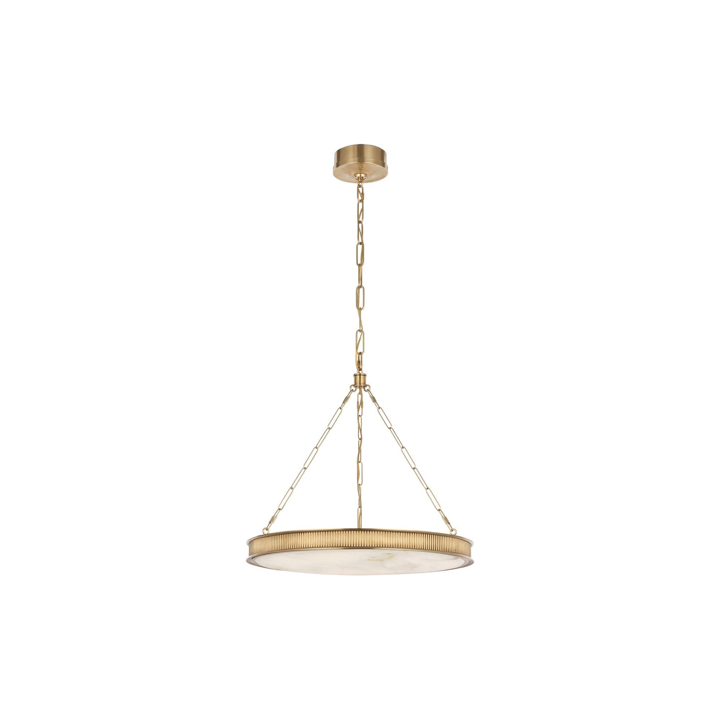 Matthew LED Chandelier in Soft Brass (24-Inch).