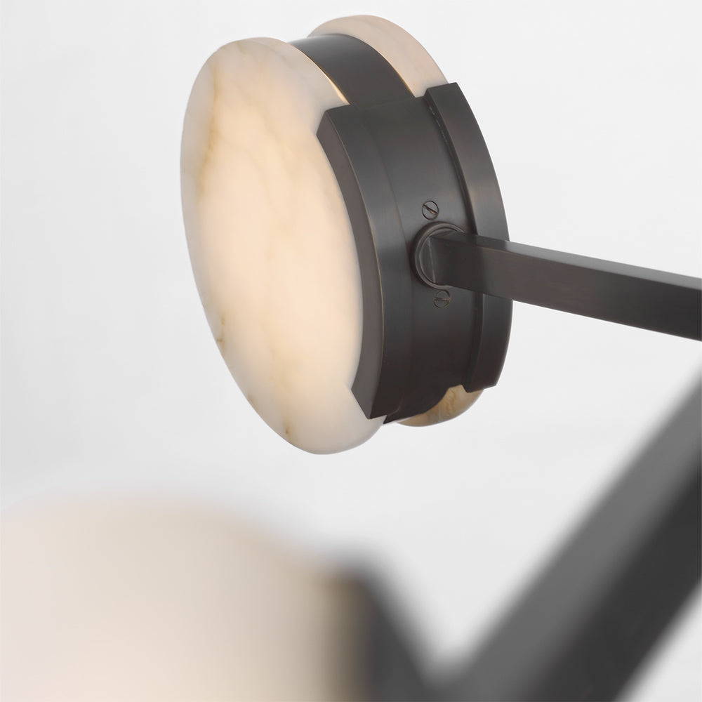 Melange LED Linear Multi-Positional Chandelier in Detail.