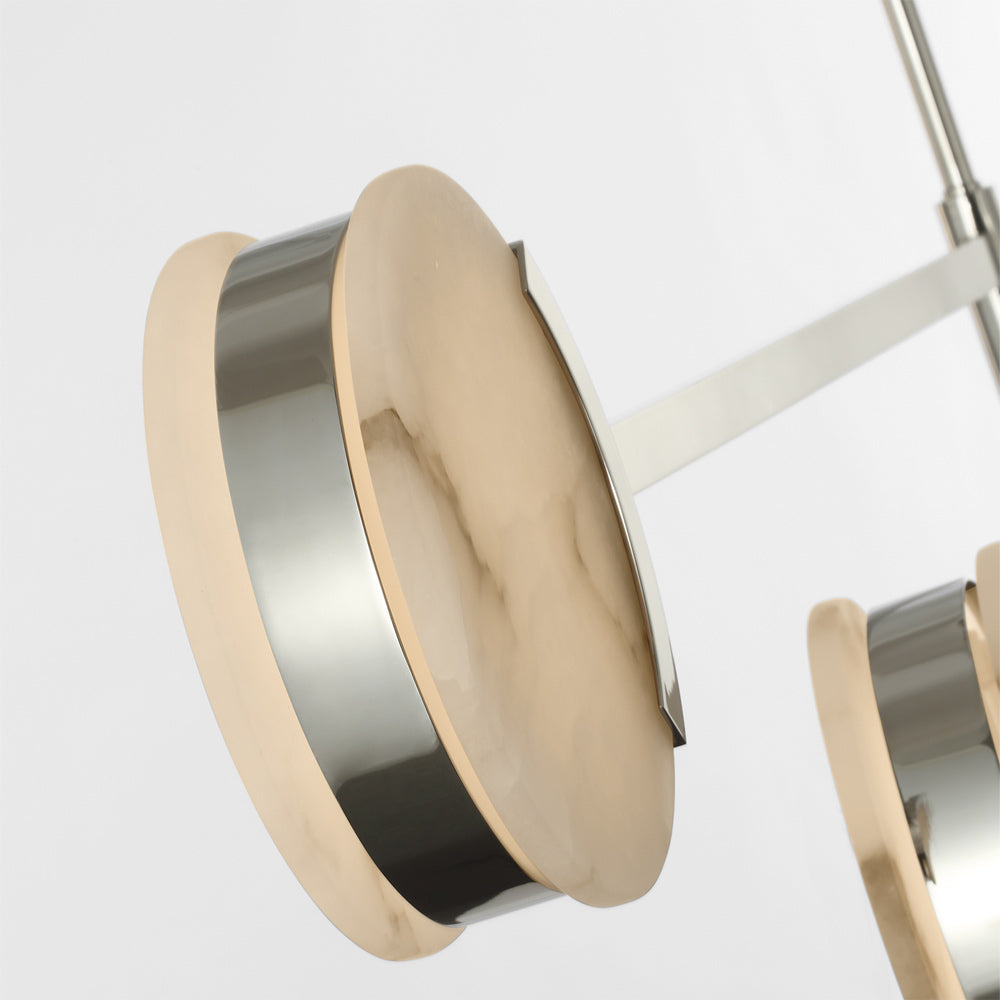 Melange LED Linear Multi-Positional Chandelier in Detail.