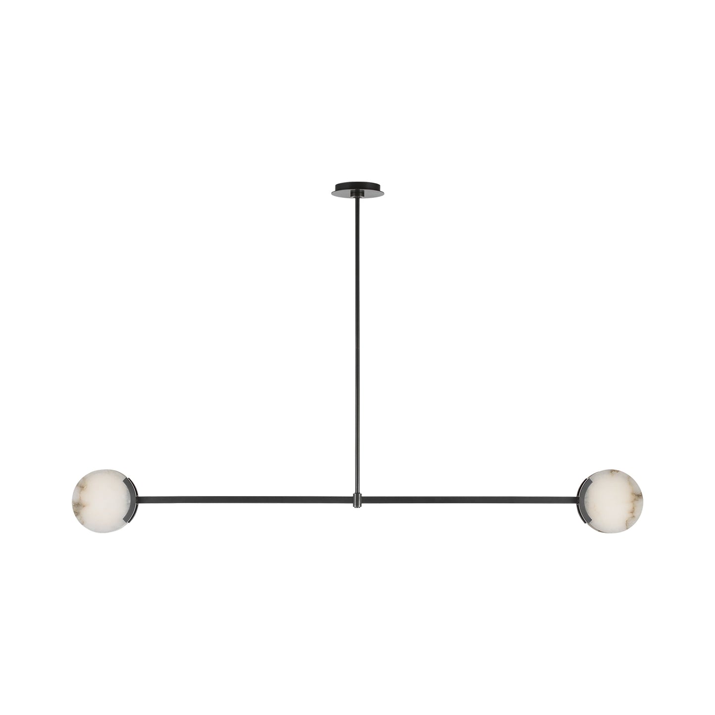 Melange LED Linear Pendant Light in Bronze.
