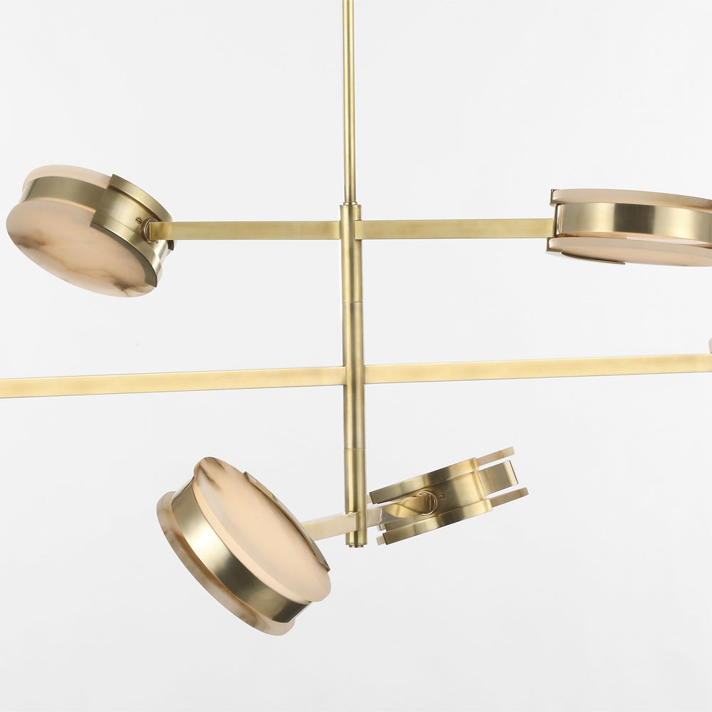 Melange LED Multi-Positional Chandelier in Detail.