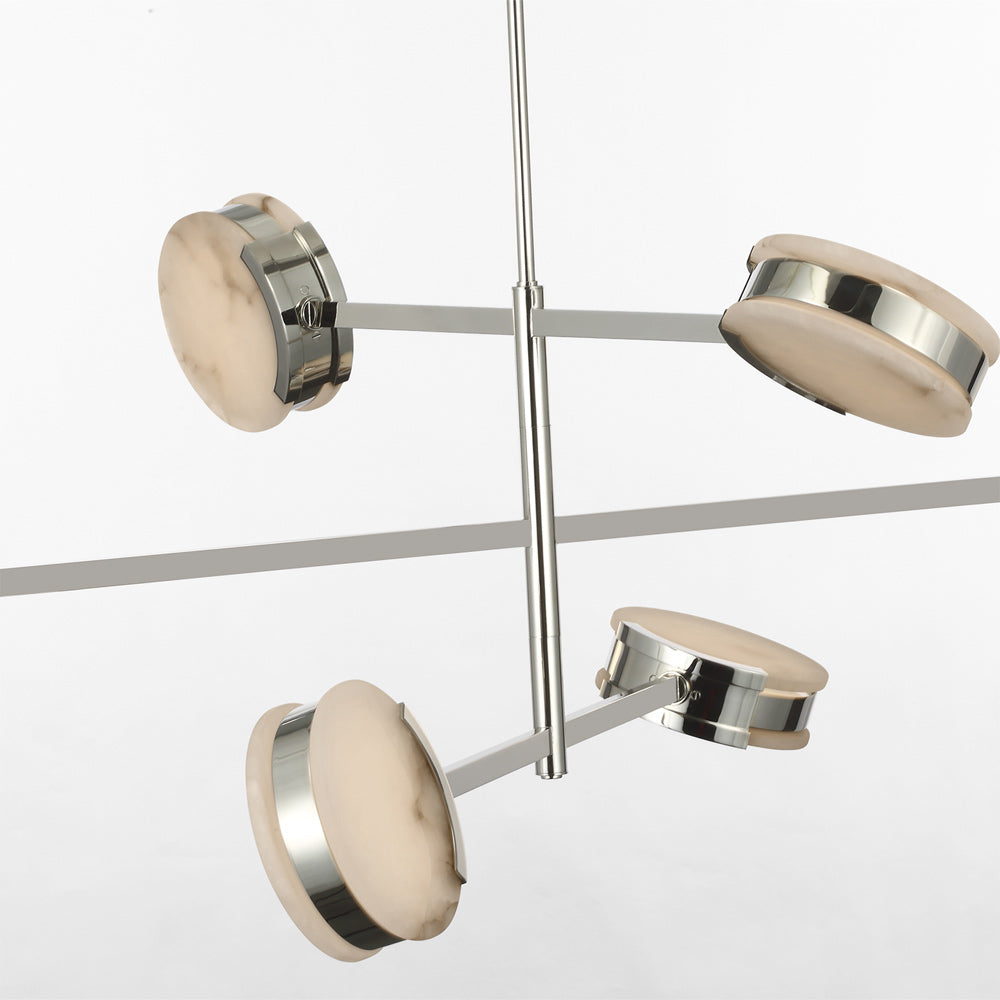 Melange LED Multi-Positional Chandelier in Detail.