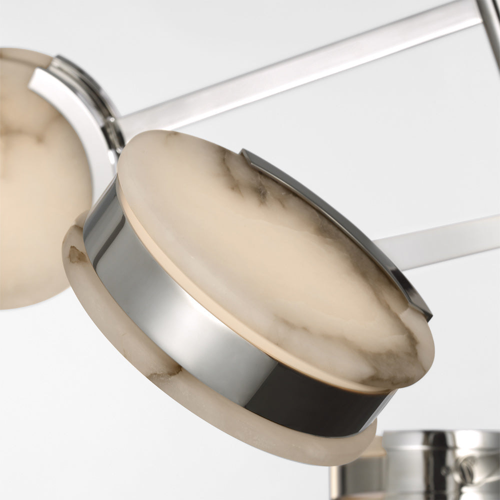 Melange LED Multi-Positional Chandelier in Detail.