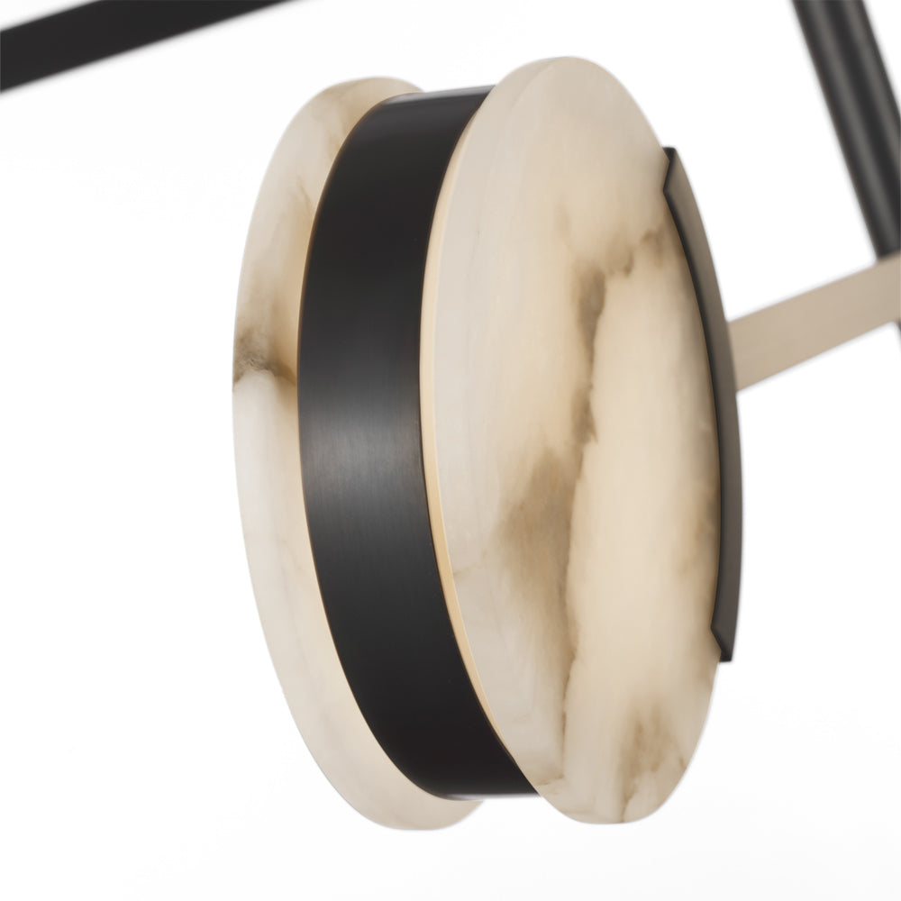 Melange LED Multi-Positional Chandelier in Detail.