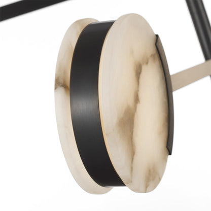 Melange LED Multi-Positional Chandelier in Detail.