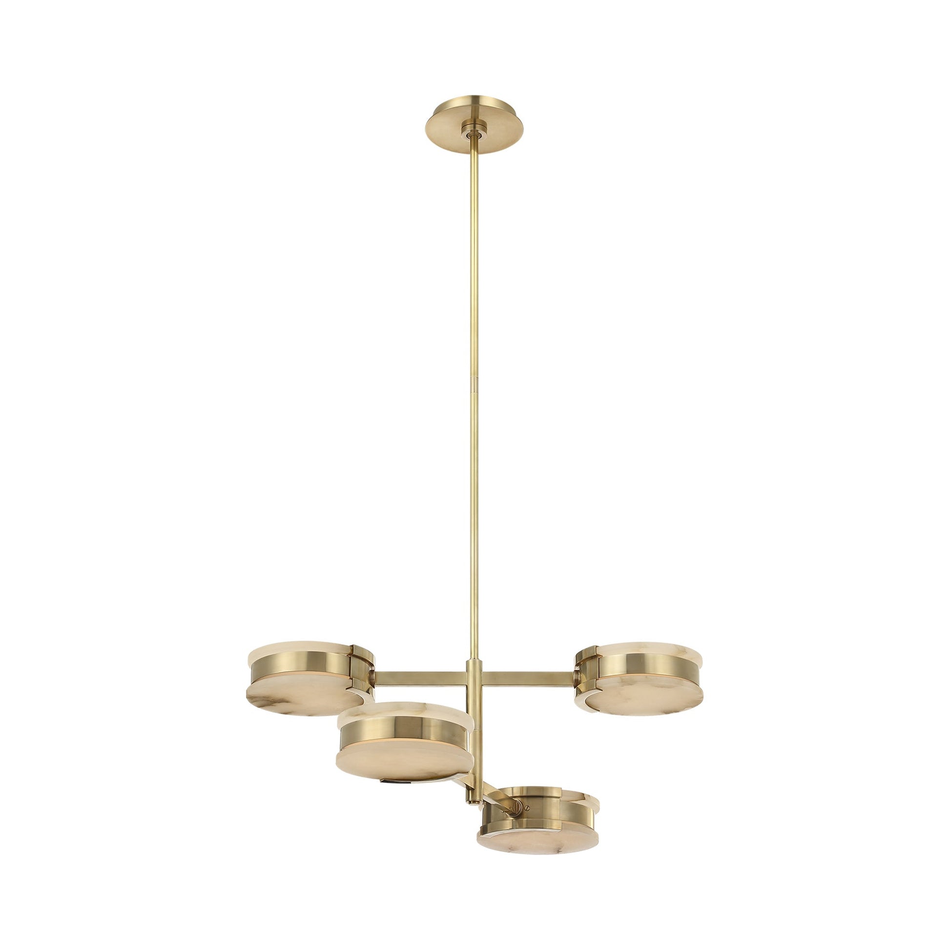 Melange LED Multi-Positional Semi-Flush Chandelier.