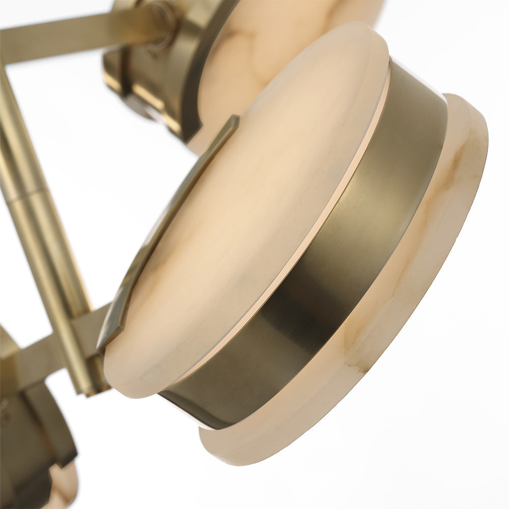 Melange LED Multi-Positional Semi-Flush Chandelier in Detail.