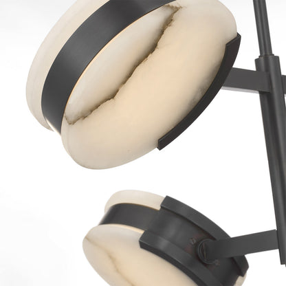 Melange LED Multi-Positional Semi-Flush Chandelier in Detail.