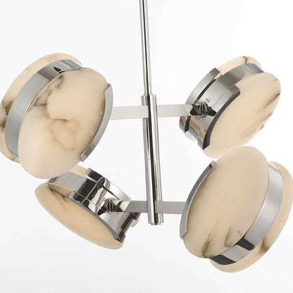 Melange LED Multi-Positional Semi-Flush Chandelier in Detail.