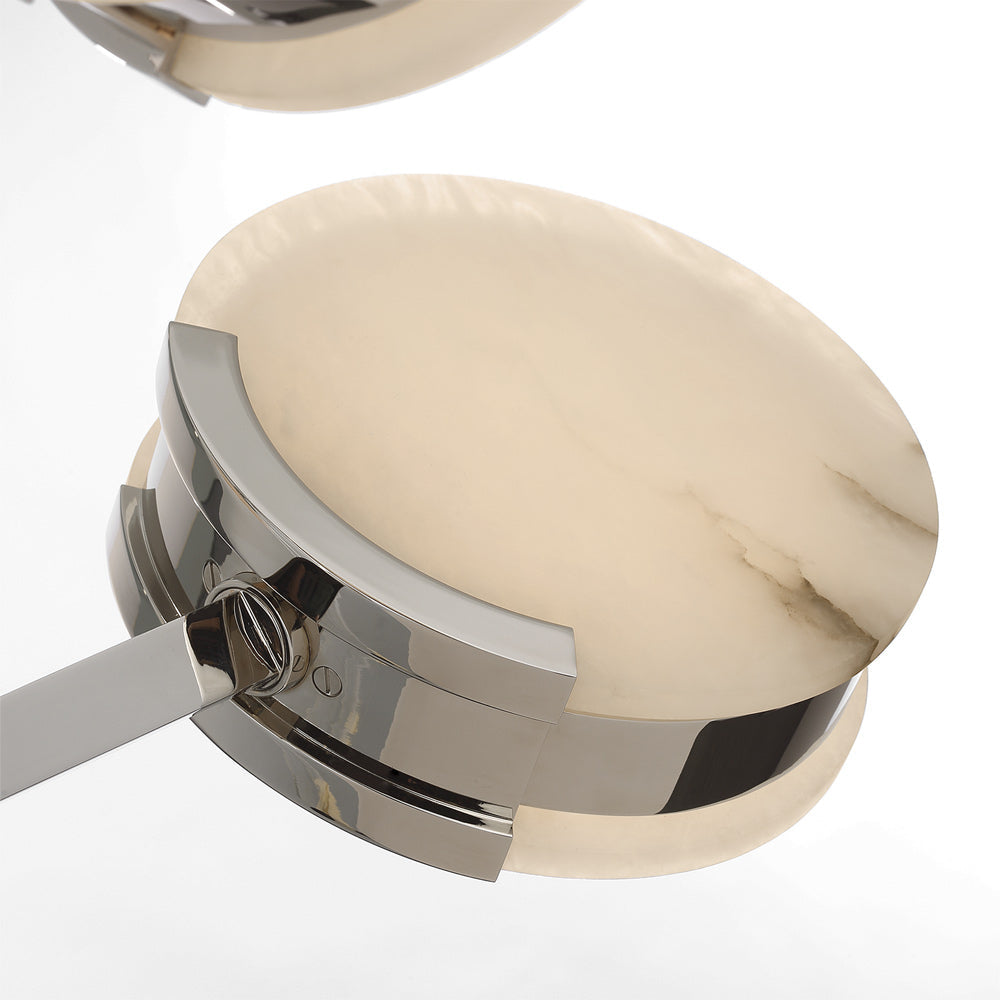 Melange LED Multi-Positional Semi-Flush Chandelier in Detail.