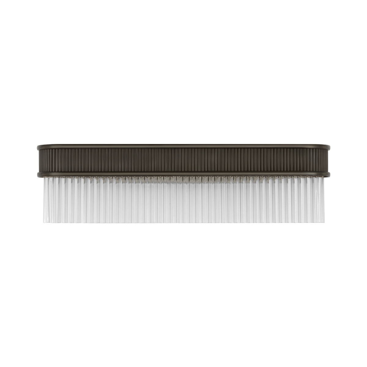 Menil LED Linear Bath Wall Light in Bronze.
