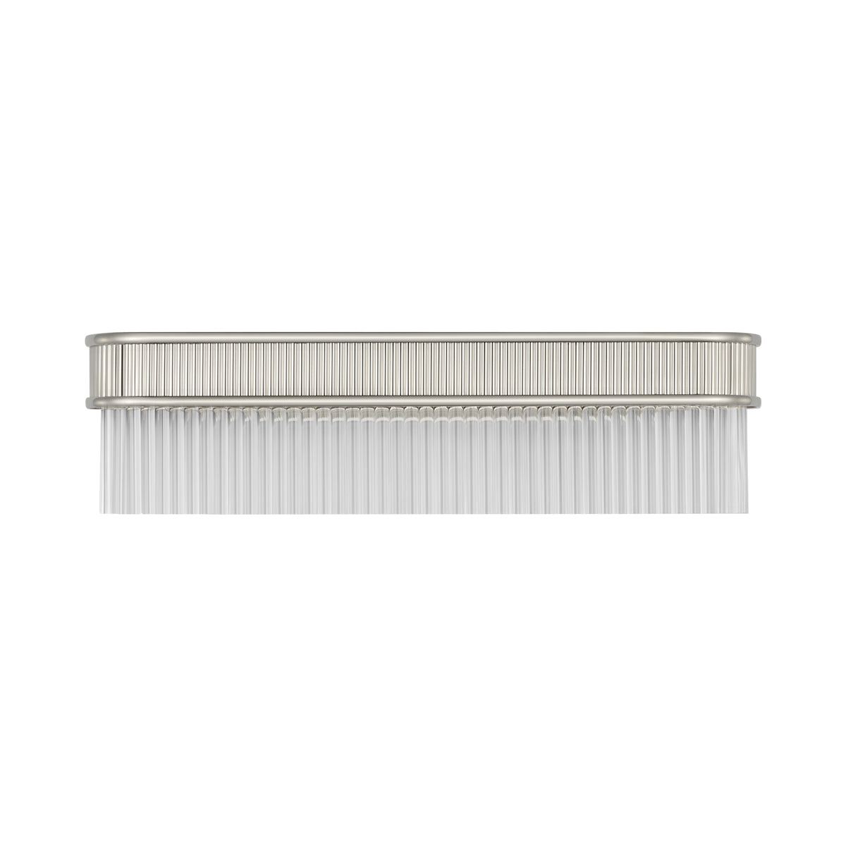 Menil LED Linear Bath Wall Light in Polished Nickel.