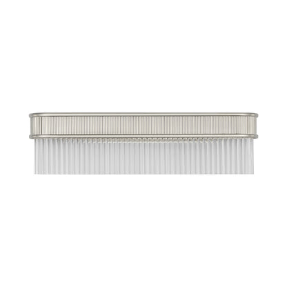 Menil LED Linear Bath Wall Light in Polished Nickel.