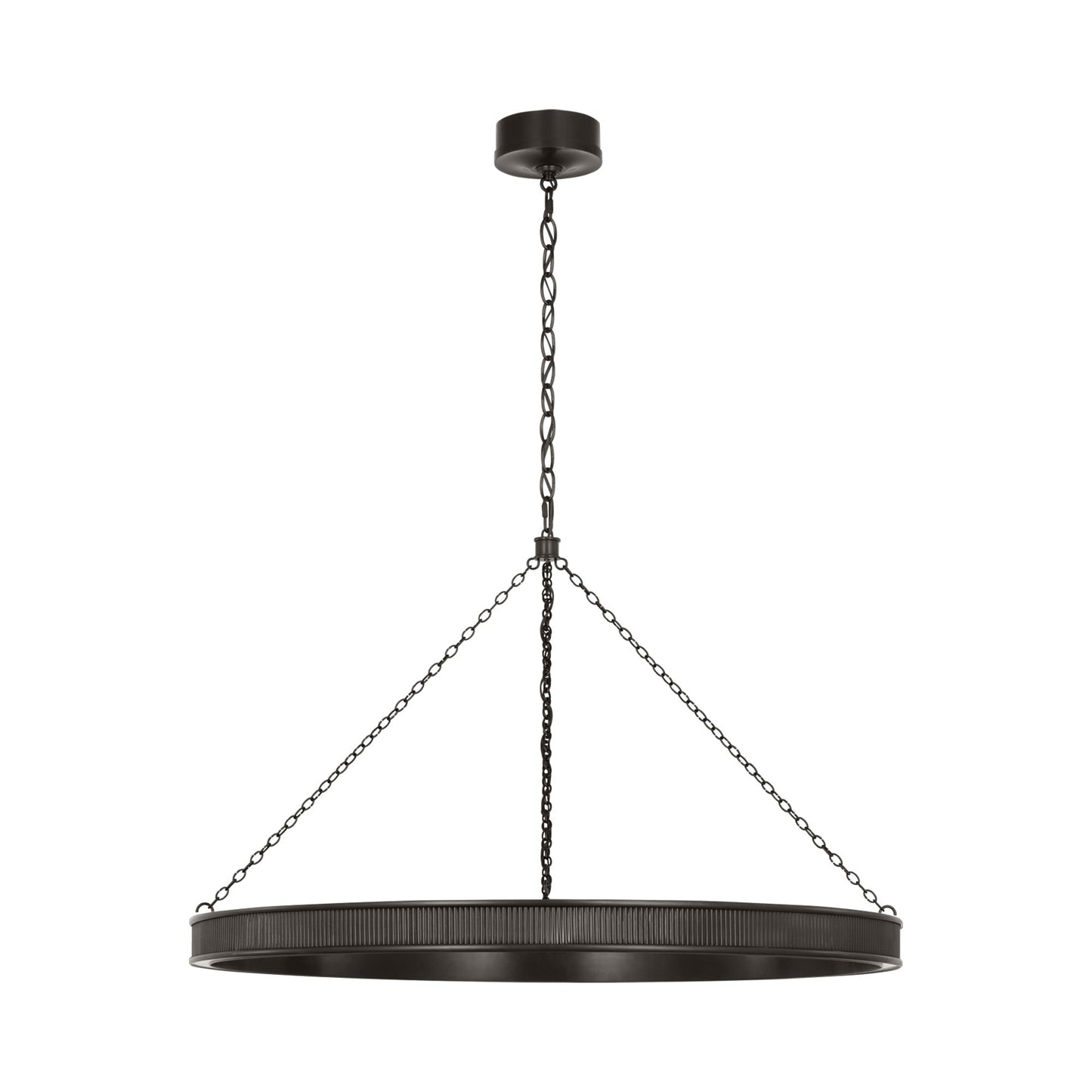 Menil LED Ring Chandelier in Bronze.