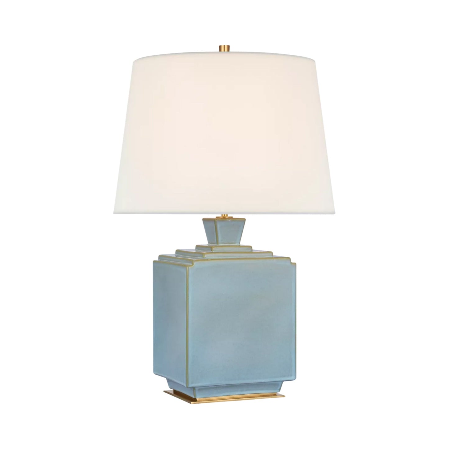 Meurice Table Lamp in Silk Blue.