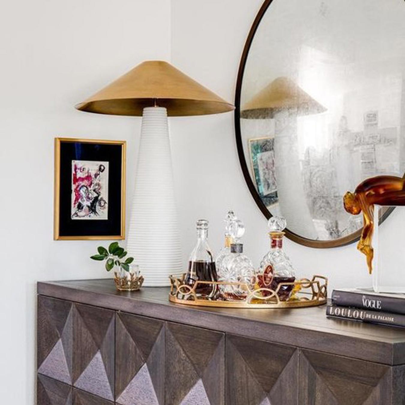 Miramar Table Lamp in living room.