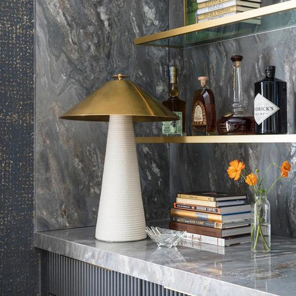 Miramar Table Lamp in living room.