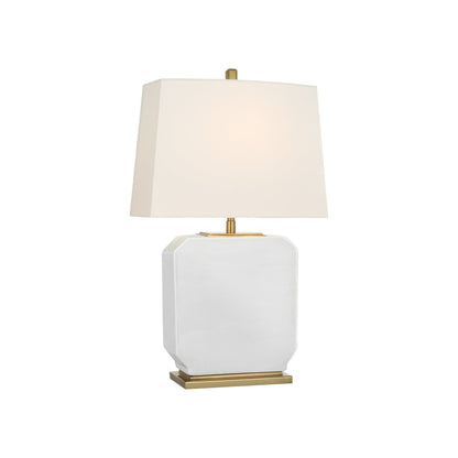 Monique Table Lamp in Venetian White (19.75-Inch).