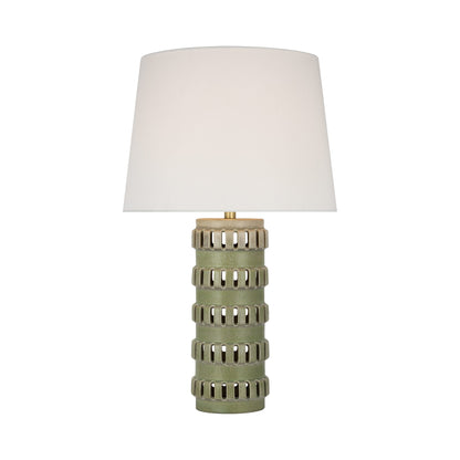 Mullin Table Lamp in Dusted Mint.