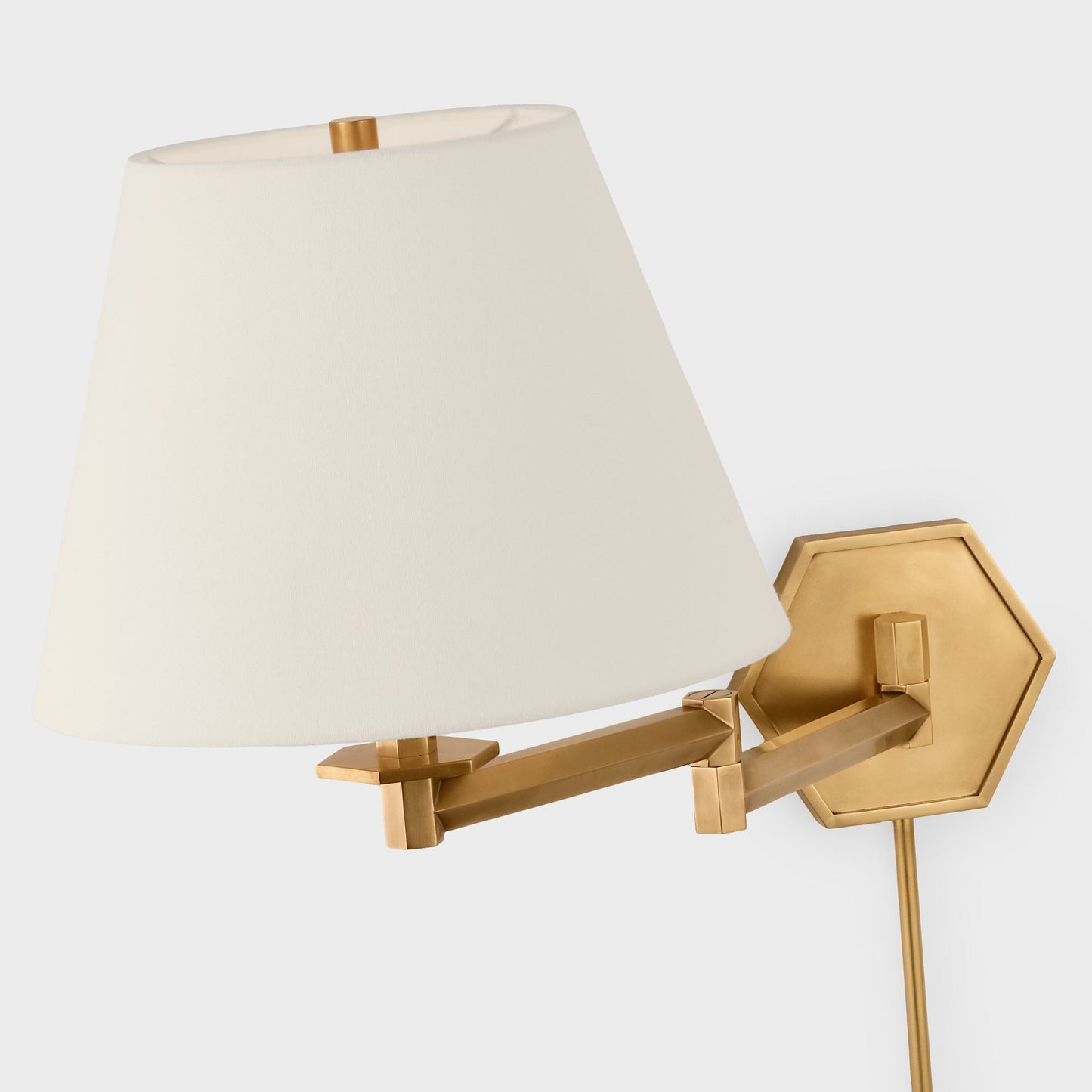 Olivier Swing Arm Wall Light in Detail.