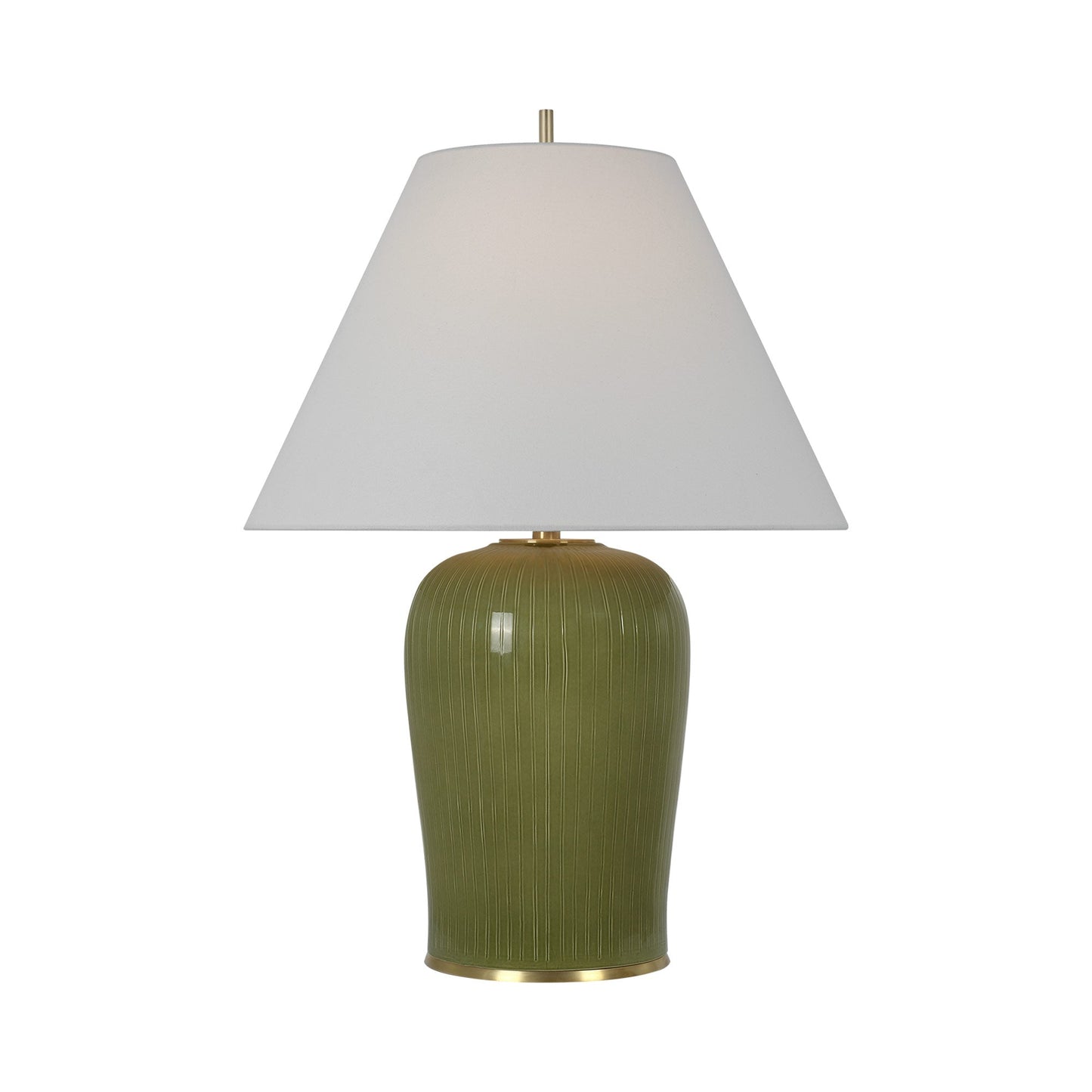 Opera Table Lamp in Light Olive (Large).