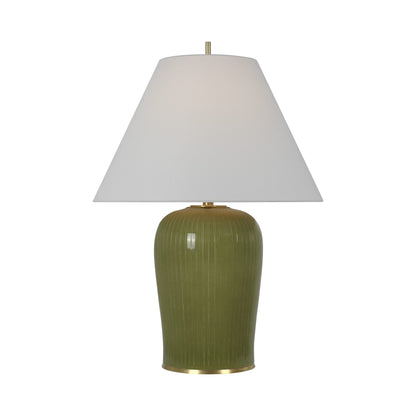 Opera Table Lamp in Light Olive (Large).